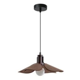 Nordisk Pendellampe I Wabi Sabi-Stil, Dekorativ Taklampe I Stoffskjerm