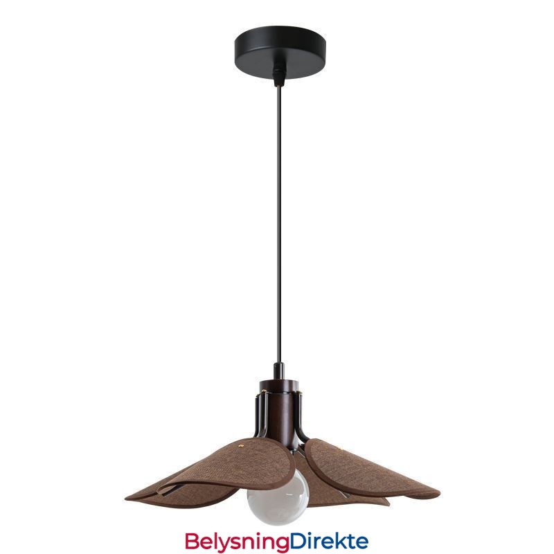 Nordisk Pendellampe I Wabi Sabi-Stil, Dekorativ Taklampe I Stoffskjerm