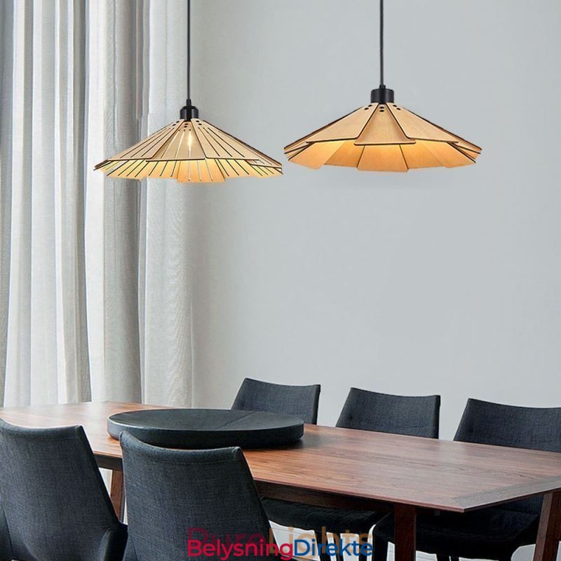 Kreativ Retro Taklampe I Tre