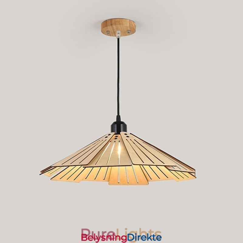 Kreativ Retro Taklampe I Tre