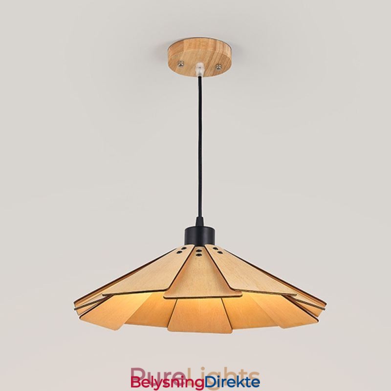 Kreativ Retro Taklampe I Tre