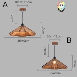 Retro Pendellampe Kreativ Taklampe I Tre