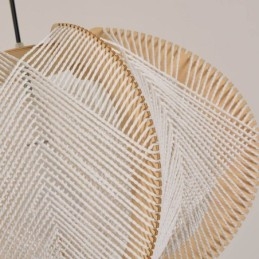 Nordisk Pendellampe I Retrostil I Wabi Sabi-Stil, Håndlaget Taklampe I Heltre