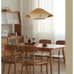 Håndvevd Taklampe I Hamptau