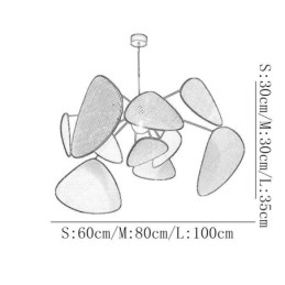 Naturlig, Enkel Håndvevd Taklampe Med Pendellampe