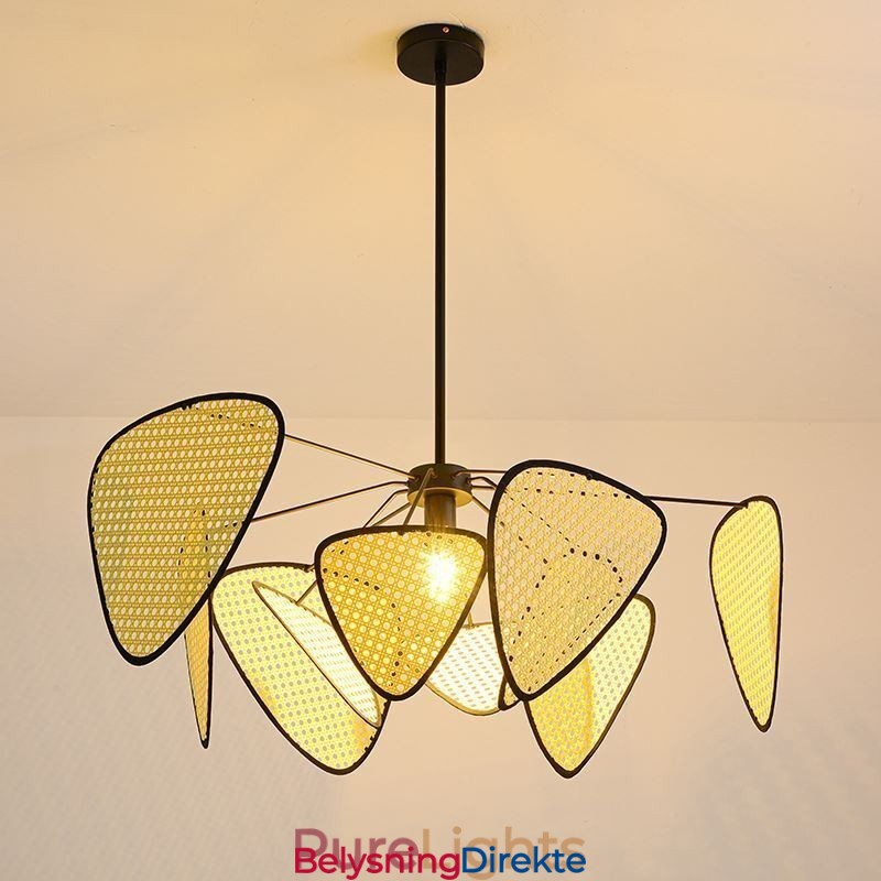 Naturlig, Enkel Håndvevd Taklampe Med Pendellampe