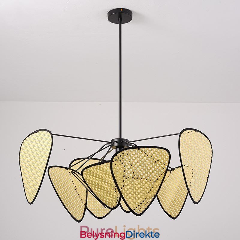 Naturlig, Enkel Håndvevd Taklampe Med Pendellampe