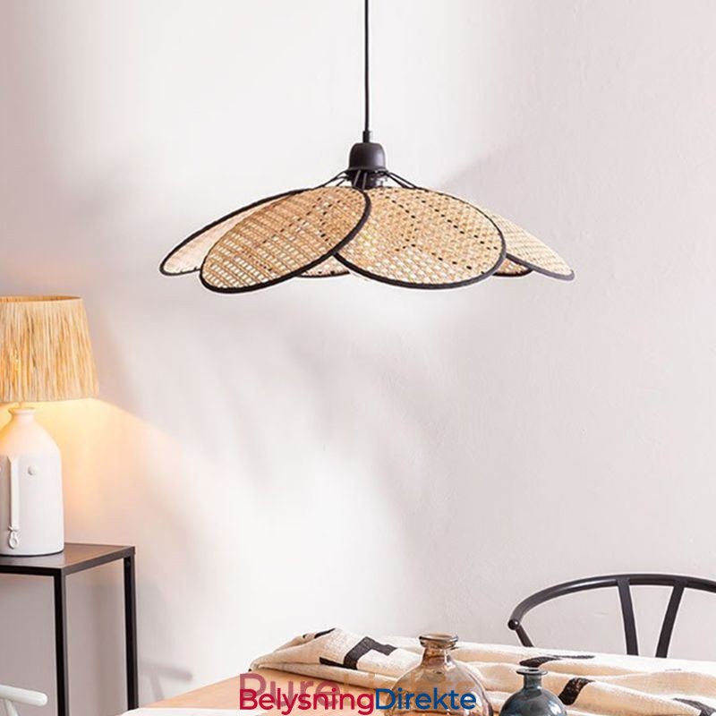 Naturlig, Enkel Håndvevd Pendellampe