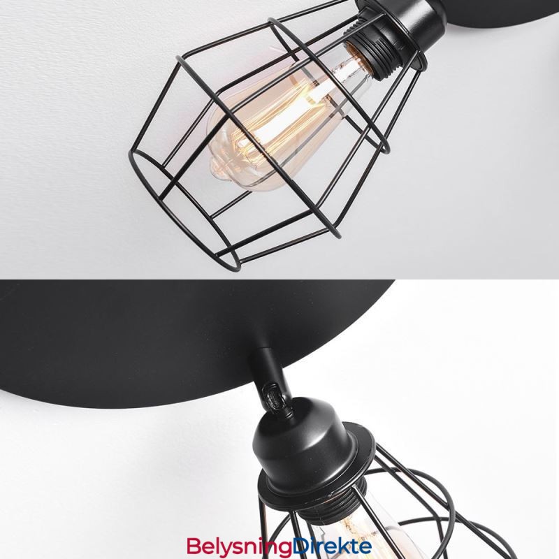 Industriell Taklampe Med Innfelt Tak Og 3 Lys