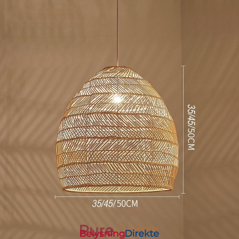 Håndvevd Anhengslampe I Rotting, Gårdshus