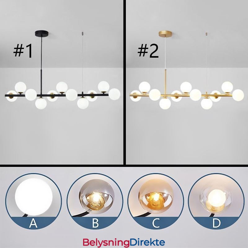 Pendellampe Magic Beans Molekylær Glasstaklampe