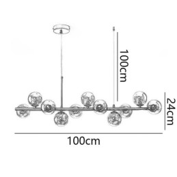 Pendellampe Magic Beans Molekylær Glasstaklampe