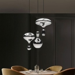 Kreativ Pendellampe Moderne Enkel Galvanisert Glass Liten Taklampe