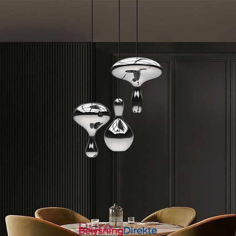 Kreativ Pendellampe Moderne Enkel Galvanisert Glass Liten Taklampe