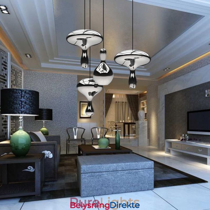 Kreativ Pendellampe Moderne Enkel Galvanisert Glass Liten Taklampe