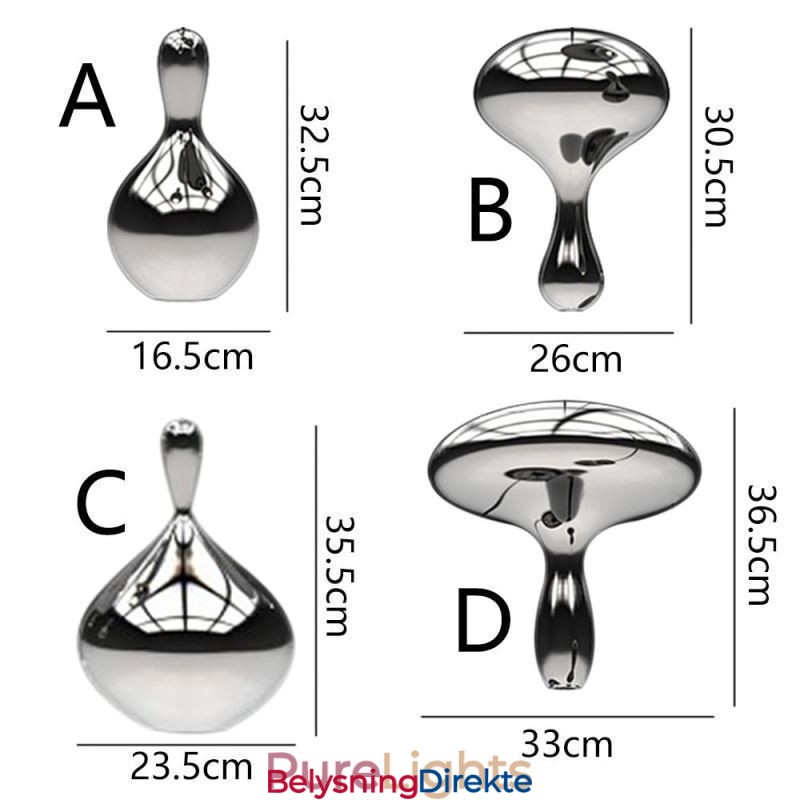 Kreativ Pendellampe Moderne Enkel Galvanisert Glass Liten Taklampe