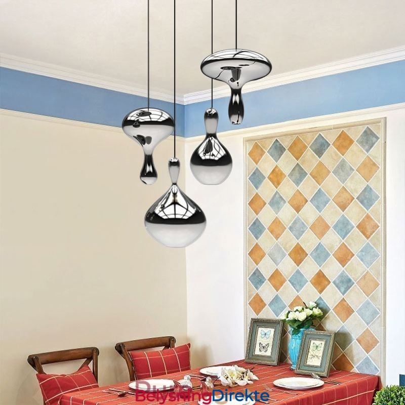 Kreativ Pendellampe Moderne Enkel Galvanisert Glass Liten Taklampe