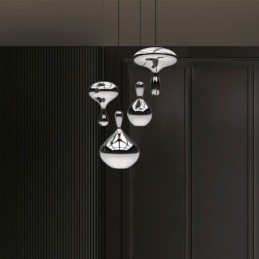 Kreativ Pendellampe Moderne Enkel Galvanisert Glass Liten Taklampe