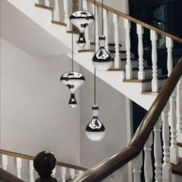 Kreativ Pendellampe Moderne Enkel Galvanisert Glass Liten Taklampe