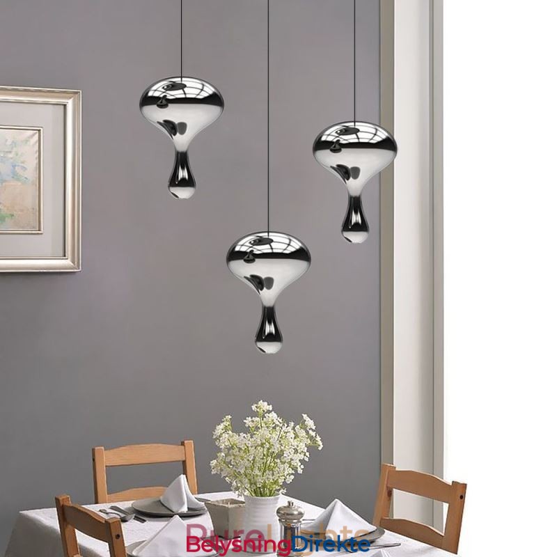 Kreativ Pendellampe Moderne Enkel Galvanisert Glass Liten Taklampe