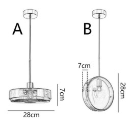 Rund Kakeglass Pendellampe Moderne Minimalistisk Smijerns Taklampe