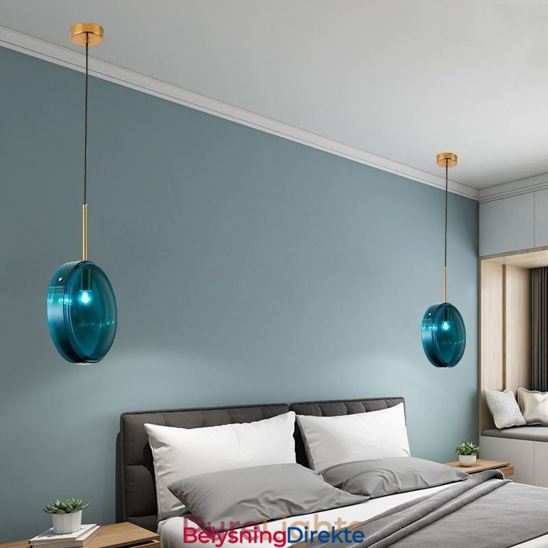 Rund Kakeglass Pendellampe Moderne Minimalistisk Smijerns Taklampe