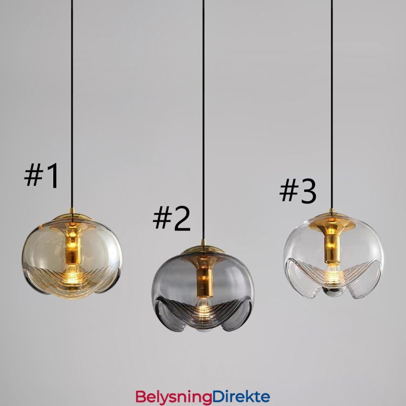 Stamen Glass Pendellampe Moderne Minimalistisk Smijerns Taklampe