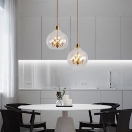 Glass Pendellampe Moderne Minimalistisk Smijerns Taklampe Med 9 Lys
