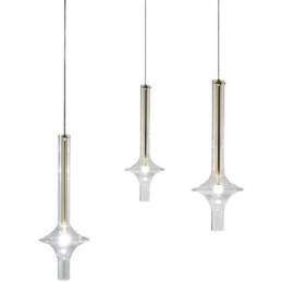 Glassrørs Pendellampe Moderne Minimalistisk Smijerns Taklampe