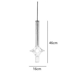 Glassrørs Pendellampe Moderne Minimalistisk Smijerns Taklampe