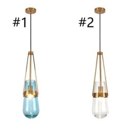 Vanndråpe Glass Pendellampe Moderne Minimalistisk Smijern Liten Taklampe