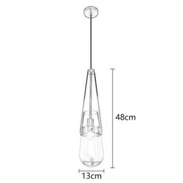 Vanndråpe Glass Pendellampe Moderne Minimalistisk Smijern Liten Taklampe