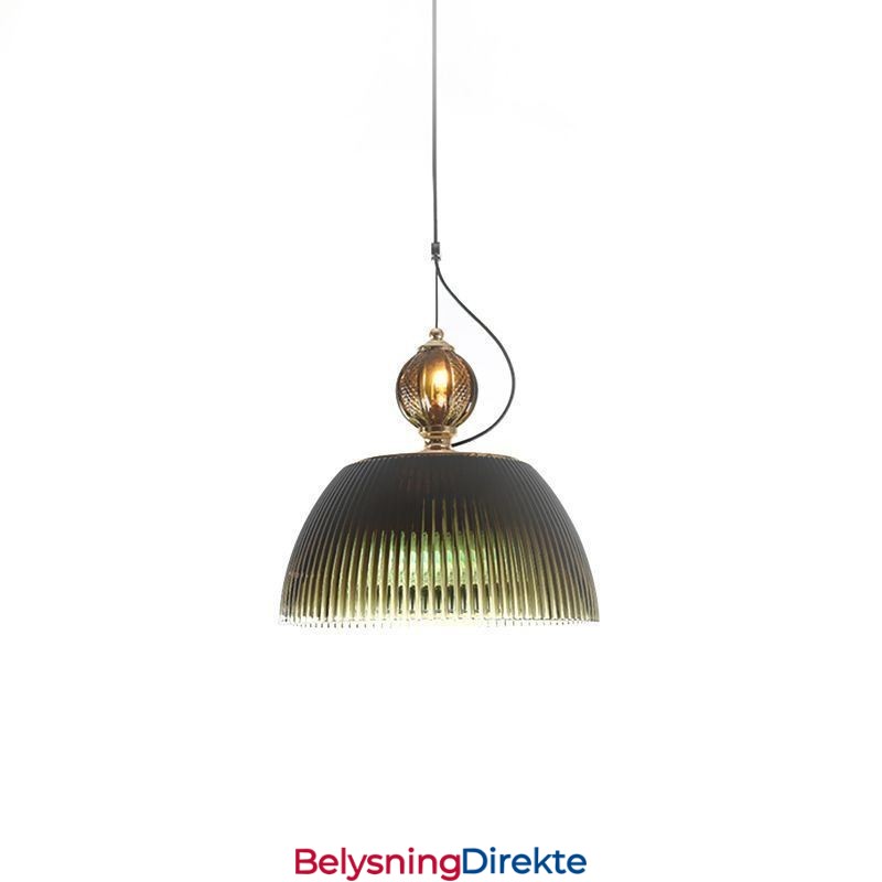 Plissert Glass Pendellampe Moderne Minimalistisk Smijern Liten Taklampe