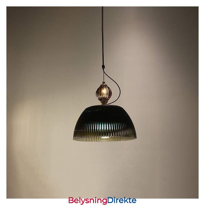 Plissert Glass Pendellampe Moderne Minimalistisk Smijern Liten Taklampe