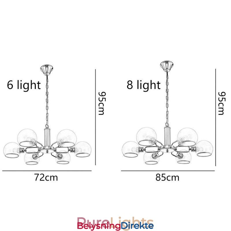 Glass Pendellampe Moderne Minimalistisk Smijerns Taklampe