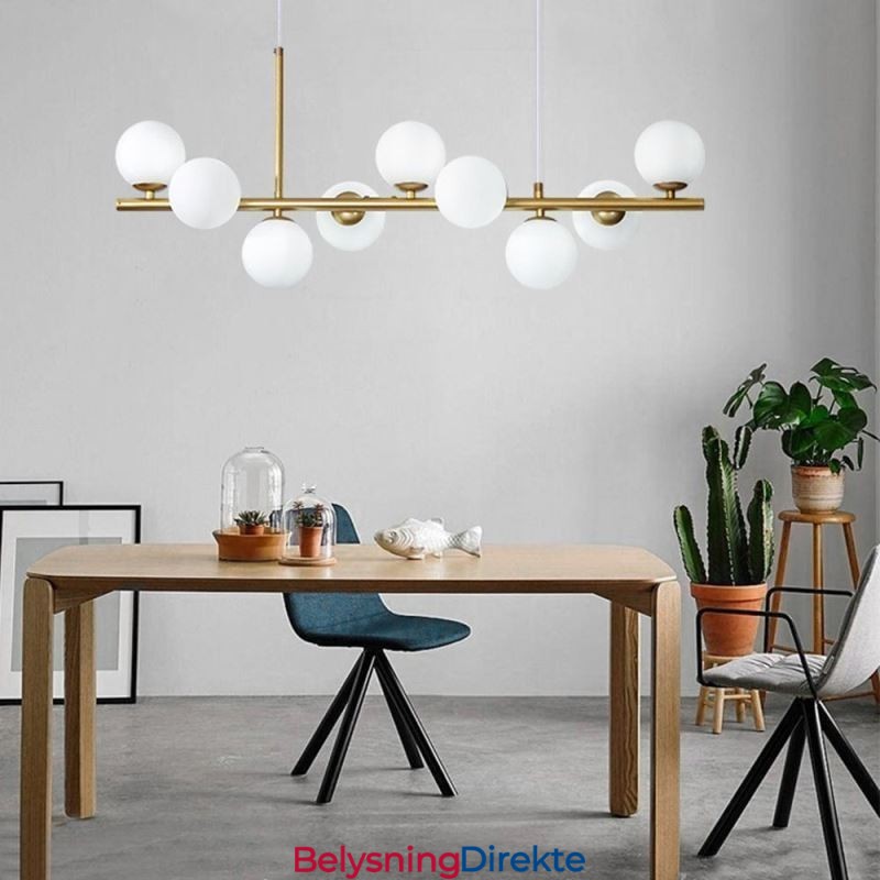 Pendellampe Moderne Enkel Magiske Bønner Molekylær Smijerns Glass Taklampe