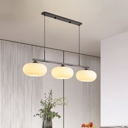 Nordisk Glassanhengslampe Kreativ Smijerns Taklampe