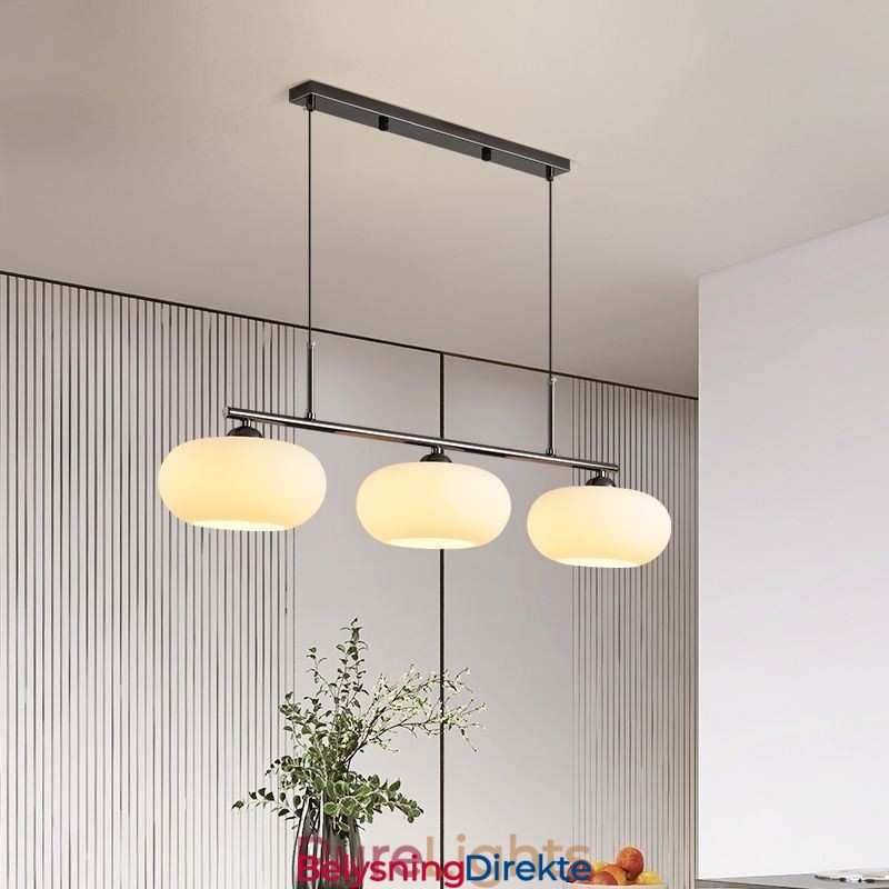 Nordisk Glassanhengslampe Kreativ Smijerns Taklampe