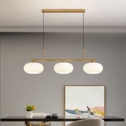 Nordisk Glassanhengslampe Kreativ Smijerns Taklampe