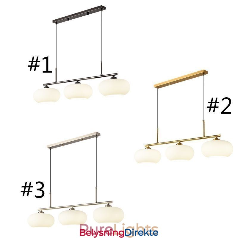 Nordisk Glassanhengslampe Kreativ Smijerns Taklampe