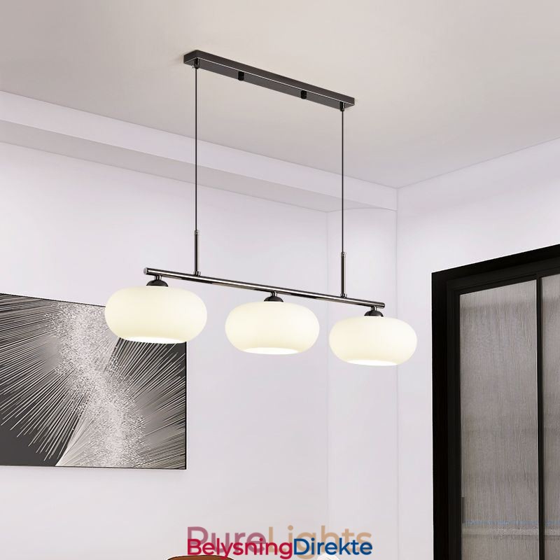 Nordisk Glassanhengslampe Kreativ Smijerns Taklampe