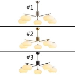 Nordisk Glassanhengslampe Kreativ Smijerns Taklampe