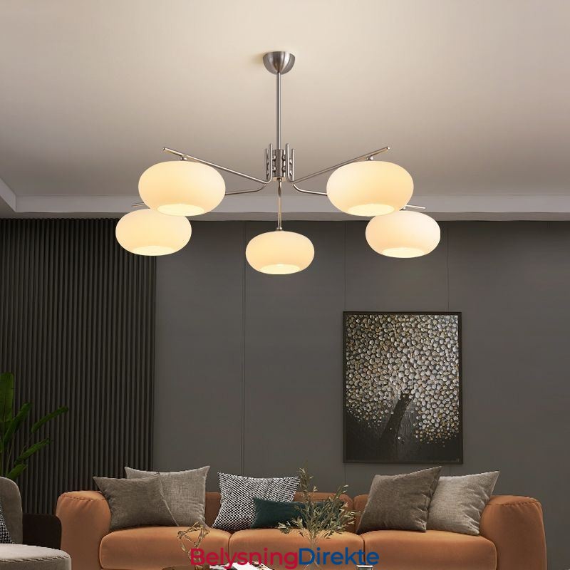 Nordisk Glassanhengslampe Kreativ Smijerns Taklampe