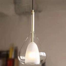 Pendellampe Moderne Minimalistiske Doble Glass Taklamper