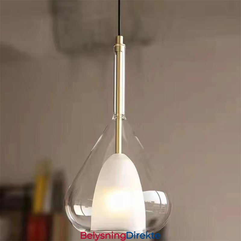 Pendellampe Moderne Minimalistiske Doble Glass Taklamper