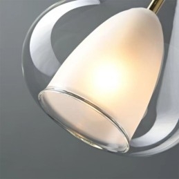 Pendellampe Moderne Minimalistiske Doble Glass Taklamper