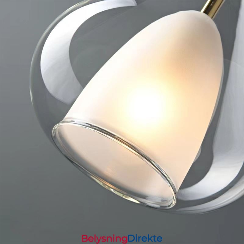 Pendellampe Moderne Minimalistiske Doble Glass Taklamper