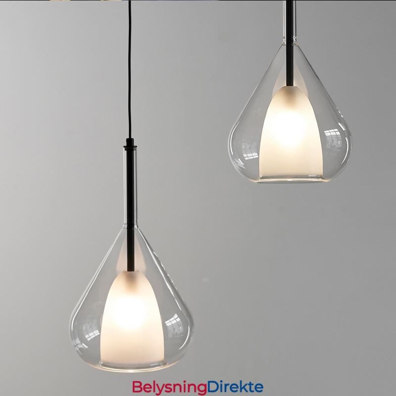 Pendellampe Moderne Minimalistiske Doble Glass Taklamper