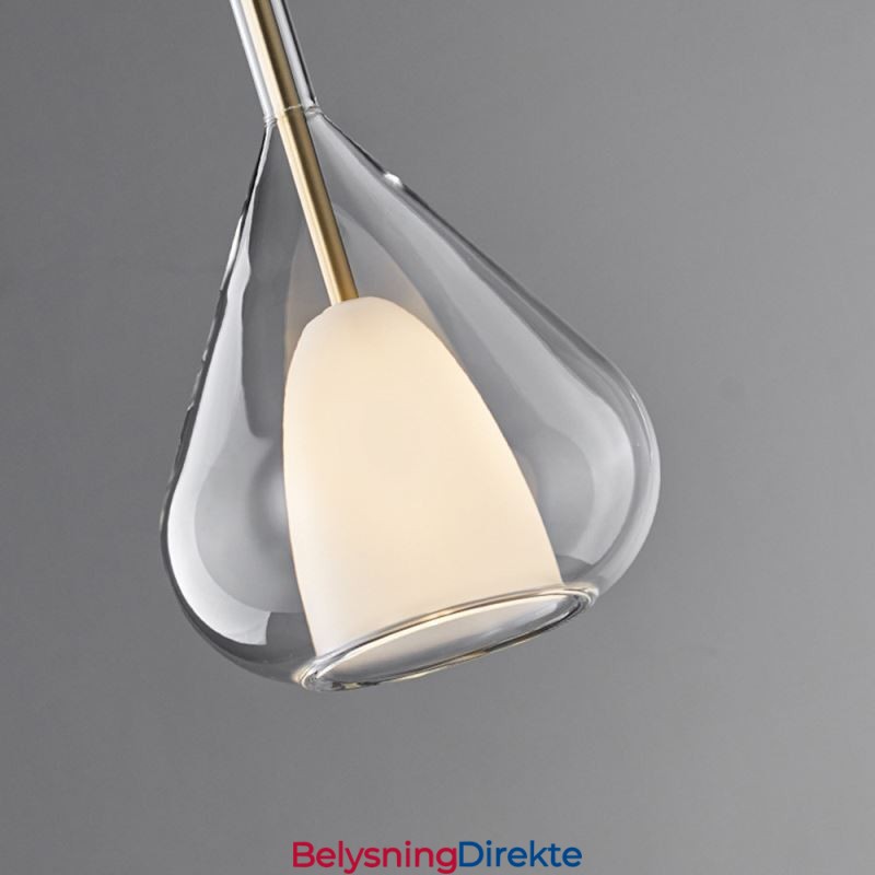 Pendellampe Moderne Minimalistiske Doble Glass Taklamper