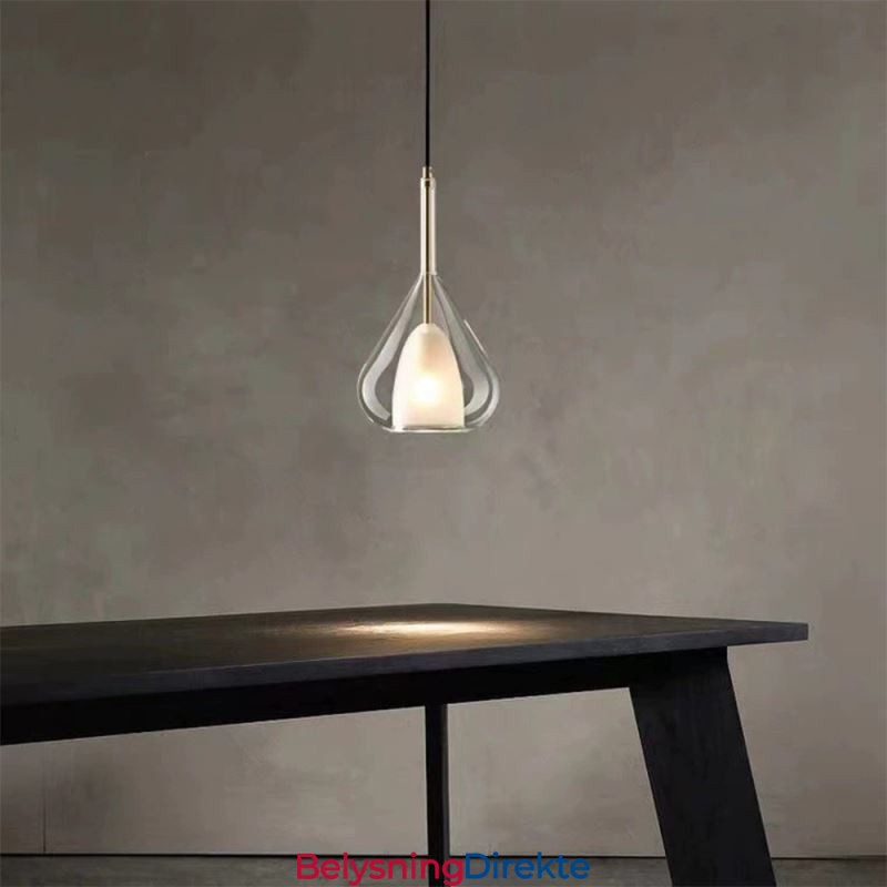Pendellampe Moderne Minimalistiske Doble Glass Taklamper